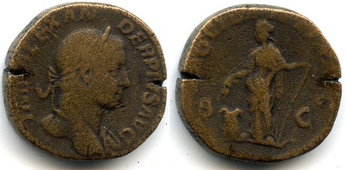 Bel sesterzio alessandro - sesterzio,
